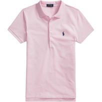 Polo Ralph Lauren FW21 Logo Embroidered Short Sleeve Polo Shirt Slim Fit Women tops Pink 505654112COUNTRYCLUBPINK XS