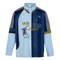 Adidas Originals SS26 ilgomis rankovėmis žakardinis polo marškinėlis Patogūs marškinėliai Vyriški marškiniai KY2153 XL white