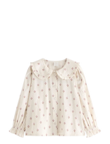 Lindex - Blouse With Collar - Palaidinės ir tunikos - Kreminė spalva