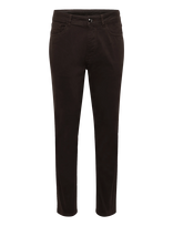 Oscar Jacobson - Slim Fit 5-Pocket Stretch Peached Cotton - Chino stiliaus kelnės - Ruda