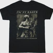Vtg IN FLAMES REROUTE TO REMAIN Cotton Black All Size T Shirt For Men CM814 Unisex T-Shirt XXXL gray