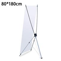 60x160 80x180cm X Banner Stand for Tarpaulin Eco Friendly Standee Sturdy Tarp Stand for Marketing Event Presentations B white