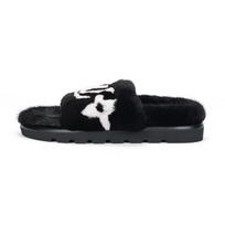 LOUIS VUITTON Pool Pillow Comfort Slide Slippers Women's Black White 1A9BZI 40 black