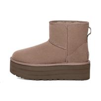 UGG  Classic Mini Platform Boot Smoke Plume Women Sneakers Grey 1134991-SKP 37 gray