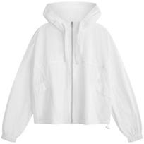 Calvin Klein Sun Protection Cool Feel Adjustable Packable Lightweight Jacket Women jackets Moonlight-White J223342 XS white