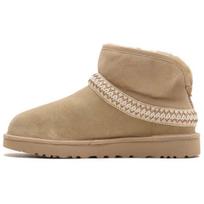 UGG Classic Mini Sheepskin Lightweight Slip-On Short Snow Boots Women boots Brown 1158262-MDSD 37 beige