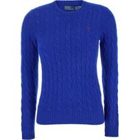 Polo Ralph Lauren Mini Logo Embroidered Crew Neck Sweater Women sweater Blue 211910421-021 M