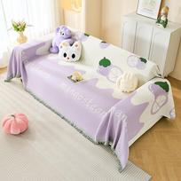 New Sofa Towel, Non-slip, Anti-cat Scratch, Universal Sofa Cushion Cover for All Seasons 180*130cm white