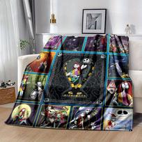 1 vnt., Kalėdos prieš Kalėdas namų dekoro pledas: Tobulas flanelinis pledas miegamajam, svetainei, kelionėms, stovyklavimui, automobiliui 80x120cm gray