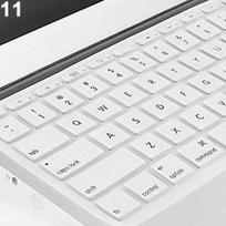 Silikoninė klaviatūros apsauginė plėvelė, dėklas, dangtelis Macbook nešiojamam kompiuteriui balta