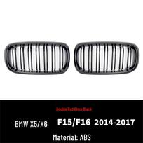 Compatible Black Kidney Grille for BMW X5/X6 F15/F16 (2014-2017). gray