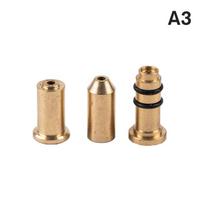 3pcs/set Durable Reusable Brass Nozzle Refill Butane Gas Adapter Inflatable Head Gas Lighter Gas Filling Nozzle Adapters