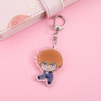 1/5Pcs Anime Figures Mob Psycho 100 Acrylic Keychain Cute Backpack Pendant Funny Bag Charms Accessories Decoration Holiday Gifts 5cm pink