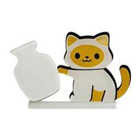 1/2Pcs Cat Whiskers Holder Refrigerator Magnet Cat Hair Miniature Vase Collector Container Pet Memorial Keepsake Decoration C beige