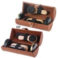 6Pcs Shoe Polish & Care Kit,Leather Shoe Shine Kit with Shoe Polish Shoe Brush for Polishing,Compact Shoe Cleaning Kit 1 įvairiaspalvis