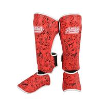 Muay Thai blauzdų apsaugos Bokso Kickbokso Treniruočių Unisex PU Apsauginė Įranga XS S M L XS red