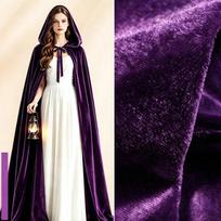 Apsiaustas su gobtuvu iš aksomo, vienspalvis, ilgas apsiaustas, Helovino, Cosplay, burtininko, gotikos vakarėlio kostiumas suaugusiems ir vaikams 90CM žalia