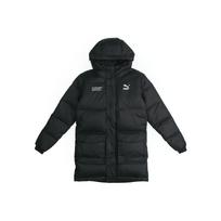 Puma Mid-Length Hooded Windproof Down Jacket Men Outerwear Black 595561-01 black