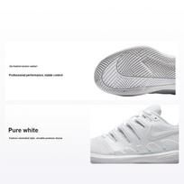 Nike Air Zoom Vapor X HC Triple White Moteriški sportbačiai Vast-Grey AA8027-101 42 white
