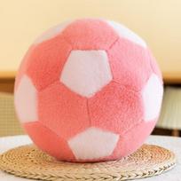 Simuliacinė futbolo lėlė Pliušinis žaislas Vaikų lėlė Pagalvė Veiklos dovana Gimtadienio dovana vyrams ir moterims 18cm 0.15kg pink