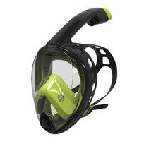 WATERTIME Full Face Snorkel Mask Small (S/M) laimo žalia spalva