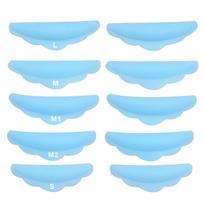 10Pcs Silicone Eyelash Perming Pads Eyelash Extension Reusable Eyelash Shims Lamination Pad Lash Lifting Pads Women Makeup Tool mėlyna