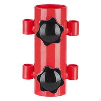 Awning Rod Holder Fixing Tube Building Support Reinforced Bracket Tarp Poles Fixator for Outdoor raudona