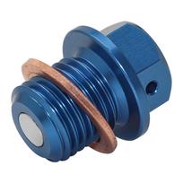 M14 Magnetic Oil Drain Plug Sump Plug For Ducati Panigale V2 V4 V4R V4S 899 955 959 1100 1199 1299 -Ref.OE 89310153A 89310151A mėlyna