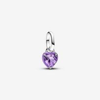 Pandora ME Purple Chakra Heart Mini Dangle Charm gray