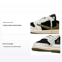 Travis Scott x Air Jordan 1 Retro Low OG SP PS Olive Kids Sneakers White Sail University-Red DZ5909-106 31