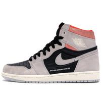 Air Jordan 1 Retro High OG Neutral Grey Vyriški sportbačiai Hyper-Crimson-White-Black 555088-018 45 gray