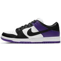 Nike Dunk Low SB Court Purple Unisex Sportbačiai Balti Juodi BQ6817-500 38.5 black