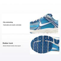 Nike Air Zoom Vomero 5 Dėvėtos Mėlynos Unisex Sportbačiai Futbolo Pilki Olandiški Mėlyni FB9149-400 43 blue