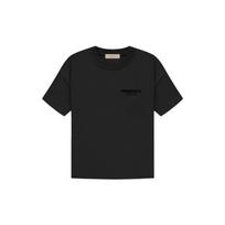 Fear of God Essentials Letter Print Short Sleeve T-Shirt Unisex Tops Black FOG-SS22-956 XXS black