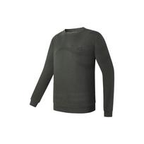 FILA Simple Basic Sports Round Neck Long Sleeve Sweatshirt Men sweatshirt Military-Green A11M345408F-KK M gray
