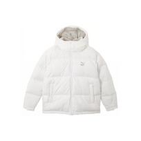 Puma Solid Color Casual Loose Hooded Down Jacket Men jackets White 674276-02 XXL white