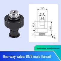 Self-Closing Pneumatic One-Way Valve: Quick-Connect Vacuum and Air Tube Fittings