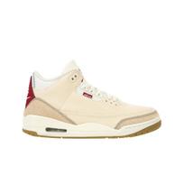 Air Jordan 3 Retro Mėnulio Naujieji Metai Vyriški Sportbačiai Rusvai Smėlio Spalvos Džinsiniai Sail-Gym-Red IR0910-400 36