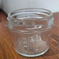 High-Temperature Resistant Thickened Glass Caviar Storage Jar 101-200ml skaidri