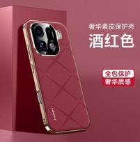 For Oppo Find X9, X9 Pro, X9s Pro,X9 Ultra Case Full Lens Shield Protection Ultimate Design Vegan Leather Plating Hard Cover OPPO Find X9 brown