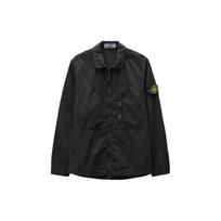 STONE ISLAND Brushed Cotton Canvas Zip Shirt Jacket 'Black' Men's 7815106WN-V0129 S