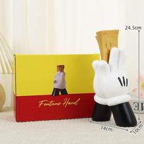 Disney Mickey Figure Statue Statue Resin Mickey Mouse Sculpture Art Handmade Luxury Living Room Decoration Home Desk Accessories A yellow