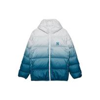 New Era Color Block Casual Hooded Zipper Down Jacket Unisex jackets 13350918 S white