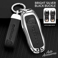Išmaniojo automobilio rakto dėklas Korpusas Porsche Panamera Spyder Carrera Macan Boxster Cayman Cayenne 911 970 981 Raktų pakabuko priedai