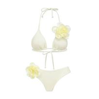 1011 European and American new bikini tube top 1D flower sexy swimsuit female explosion 1191 S balta