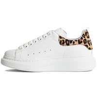 Alexander McQueen Oversized sportbačiai 'White Leopard Suede' Moteriški 650787WHZ4T9316 35 white