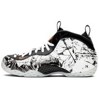 Nike Air Foamposite One Shattered Backboard Unisex Sportbačiai Balti Juodi Oranžiniai 314996-013 41 black