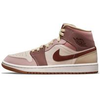 Air Jordan 1 Mid SE Dark Pony Smoky Mauve Moteriški kedai Tan Barely-Orange Pale-Ivory DO7440-821 43 brown