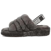 UGG Fluff Yeah Šlepetės Anglies Pilkos Moteriški Kedai Pilki 1095119-CHRC 38
