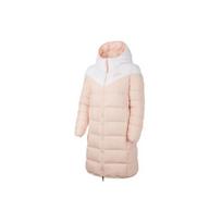 Nike pūkinis dvipusis šiltas ilgas striukė su gobtuvu moteriškas viršutinis drabužis Echo-Pink CU0285-100 S white
